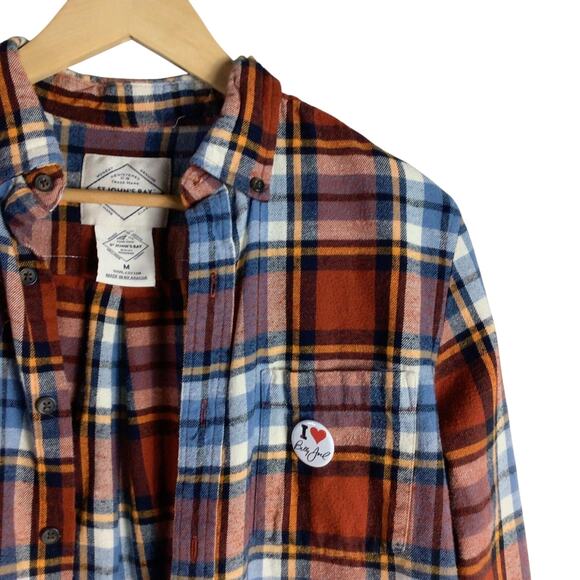 BILLY JOEL 2022 tour Houston flannel reworked bleached shirt Med - Picture 4 of 5